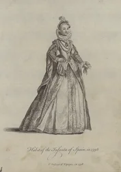 Kleidung der Infantin von Spanien im Jahr 1598